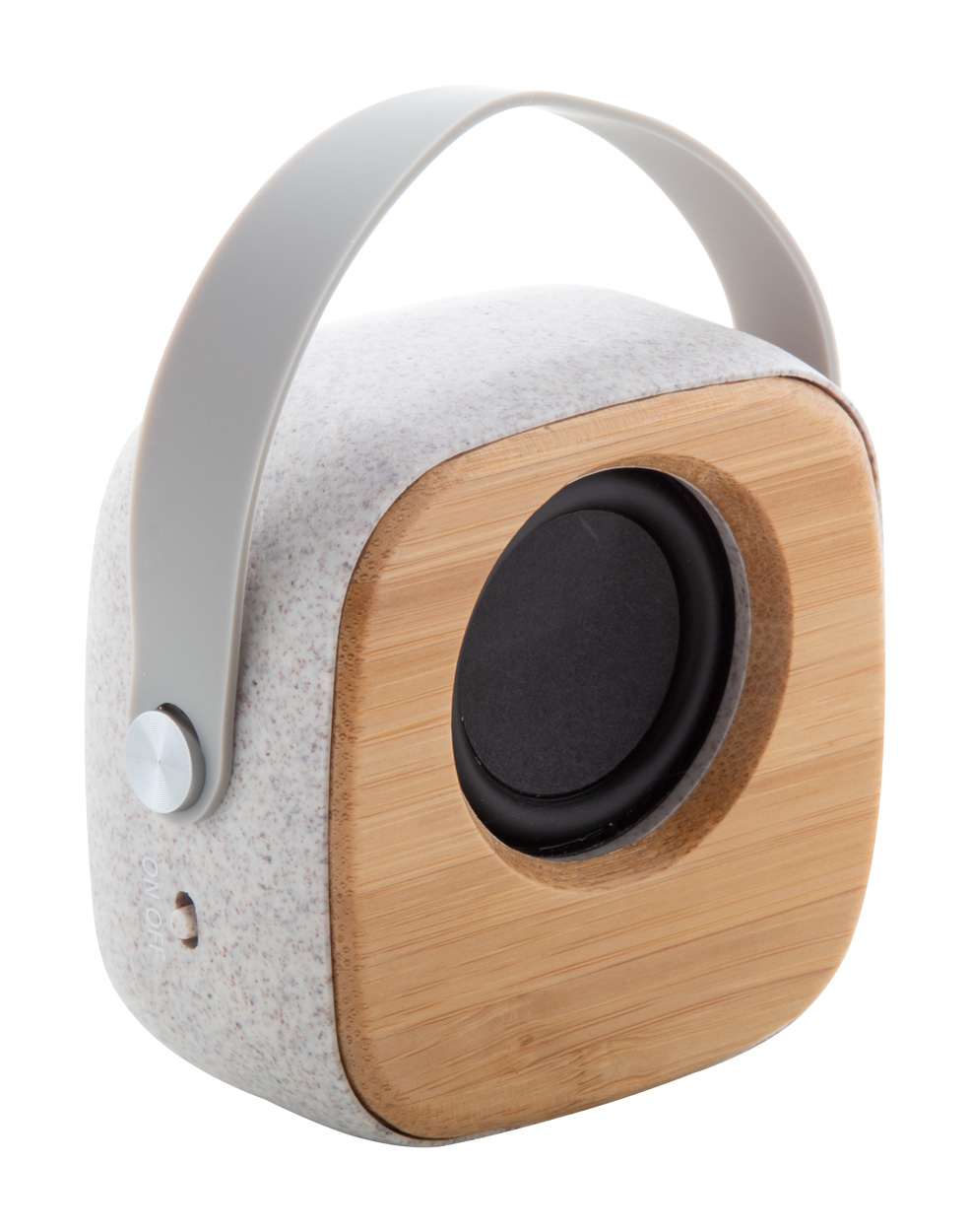 Bluetooth-Lautsprecher Kepir beige Bambus, Weizenstroh, Kunststoff